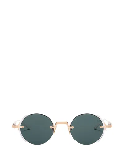 Akoni Jupiter Round-frame Sunglasses In Gold