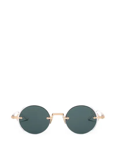 Akoni Jupiter Round-frame Sunglasses In Gold