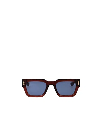 Akoni Logo Full-rim Sunglasses In Red