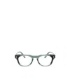 Akoni Orion Brille Mit Eckigem Gestell In Matte Crystal Blue