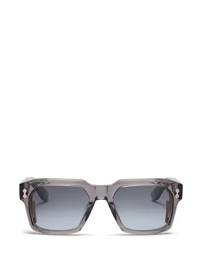 Akoni Pegasus Two Geometric-frame Sunglasses In Black