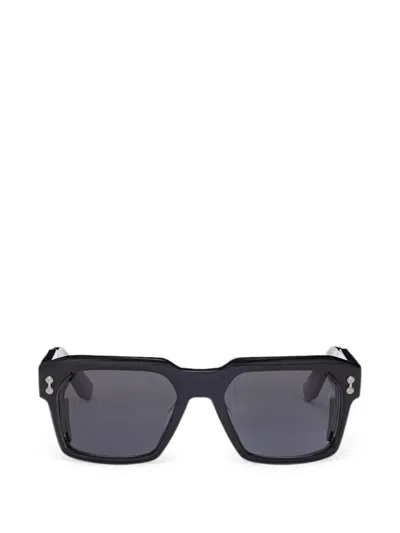 Akoni Pegasus Two Square-frame Sunglasses In Black