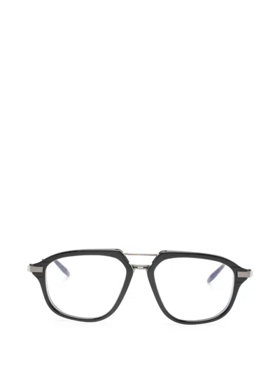 Akoni Pilot-frame Glasses In Black