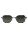Akoni Pld - Gry Acetate Sunglasses In Green