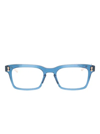 Akoni Rectangle-frame Glasses In Blue