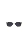 Akoni Rectangle-frame Sunglasses In White