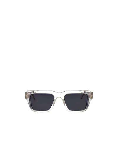 AKONI RECTANGLE-FRAME SUNGLASSES