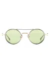 Akoni Round-frame Sunglasses In Silber