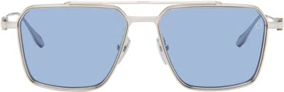 Akoni Silver Telesto-56 Sunglasses In Blue