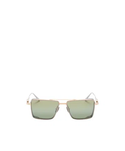 Akoni Sprinta Square-frame Sunglasses In Green