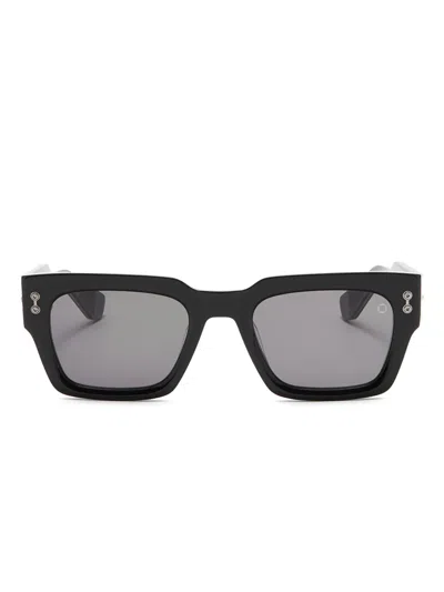 Akoni Square-frame Sunglasses In Black