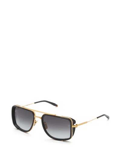 Akoni Square Frame Sunglasses In Black
