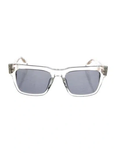 Pre-owned Akoni Square Tinted Sunglasses In Clear