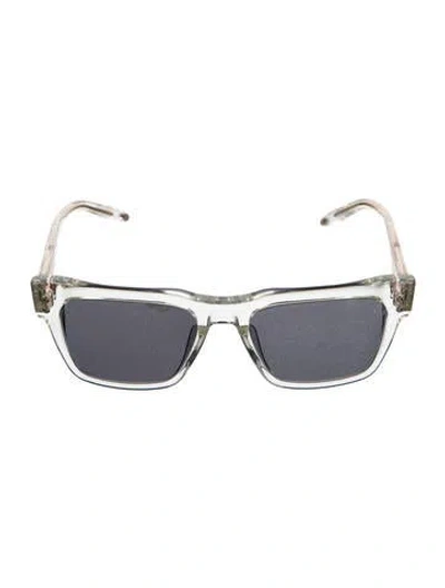 Pre-owned Akoni Square Tinted Sunglasses In Clear