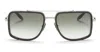 Akoni Stargazer - Brushed Palladium / Crystal Olive Sunglasses In Black