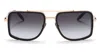 Akoni Stargazer - Brushed White Gold / Crystal Grey Sunglasses In Black