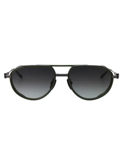 Akoni Skyracer Sunglasses In 511a Blk-grn
