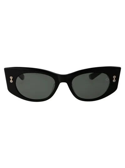 Akoni Black W Acetate Sunglasses