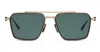 Akoni Telesto - 12k Gold / Black Palladium - 56 Sunglasses In Brown