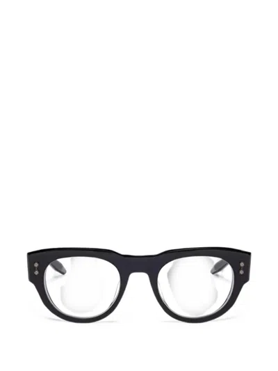 Akoni Ursa Geometric-frame Glasses In Schwarz
