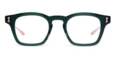 Akoni Wise - Deep Emerald Green / 12k Gold Rx (45) Glasses In Black