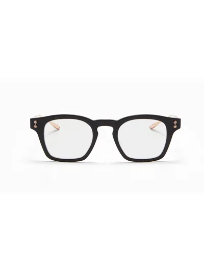 Akoni Wise Square-frame Glasses In Blk_gld