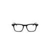 Akoni Zenith Bold Rectangular Frame  Eyeglasses In Metallic