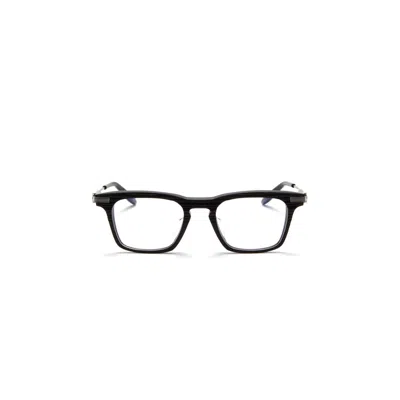 Akoni Zenith Bold Rectangular Frame  Eyeglasses In Metallic