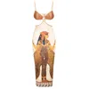 Akosha Swimwear Women's Gold Rosario Skirt Nefertiti In Gold