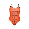 Akosua Swimwear Women's Lioness One-piece - Orange & Black