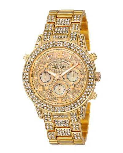 Akribos Xxiv Akribos Women's Metal Watch In Gold