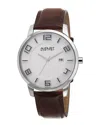 Akribos Xxiv August Steiner Men's Leather Watch In Multicolor