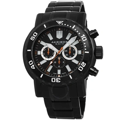 Akribos Xxiv Black Dial Black-plated Men's Watch Ak675bk