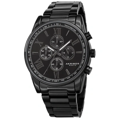 Akribos Xxiv Chronograph Quartz Black Dial Men's Watch Ak1072bk