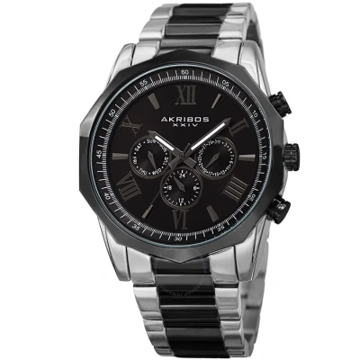Akribos Xxiv Enterprise Quartz Black Dial Men's Watch P50163