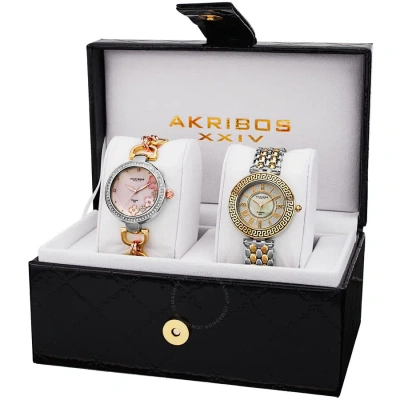 Akribos Xxiv Ladies Watch Set P50143 In Multi