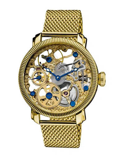 Akribos Xxiv Men's Bravura Watch In Gold