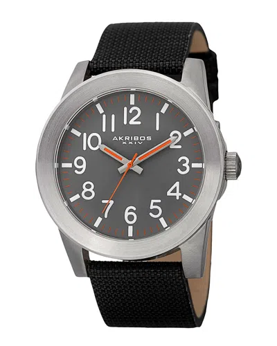 Akribos Xxiv Men's Canvas Watch