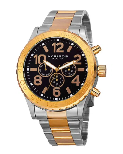 Akribos Xxiv Men's Casual Watch In Black