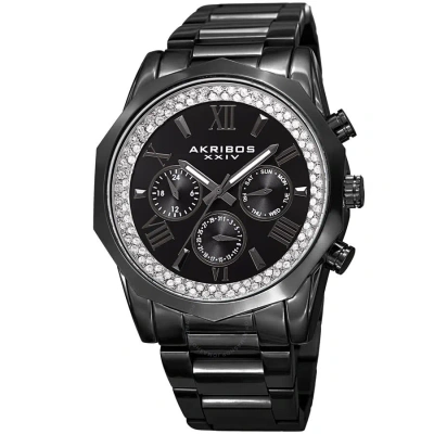 Akribos Xxiv Men's Dress Chronograph Quartz Black Dial Men's Watch P50188