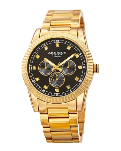 Akribos Xxiv Men's Dress Diamond Watch