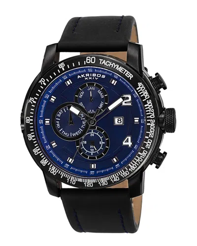 Akribos Xxiv Men's Explorer Watch In Black
