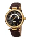 Akribos Xxiv Men's Genuine Leather Watch
