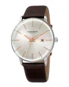 Akribos Xxiv Men's Genuine Leather Watch
