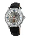 Akribos Xxiv Men's Genuine Leather Watch