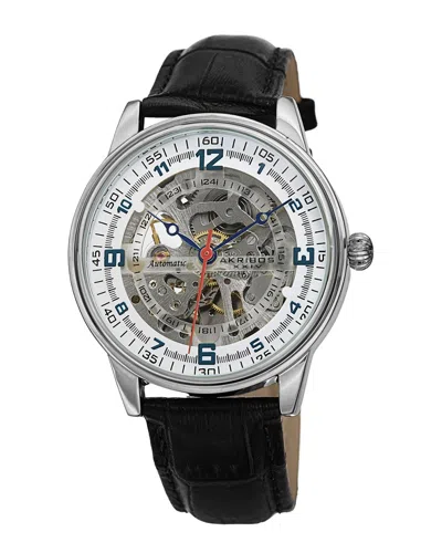 AKRIBOS XXIV AKRIBOS XXIV MEN'S GENUINE LEATHER WATCH