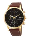 Akribos Xxiv Men's Leather Watch