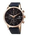 Akribos Xxiv Men's Leather Watch