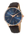 Akribos Xxiv Men's Leather Watch