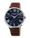 Akribos Xxiv Men's Leather Watch